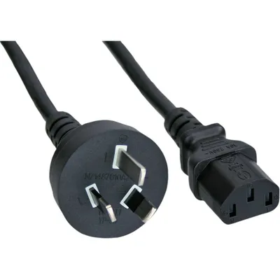 Produktbild von InLine Netzkabel, Netzstecker Australien auf Kaltgerätestecker C13, 1,8m, 1,8 m, AS3112, C13-Koppler
