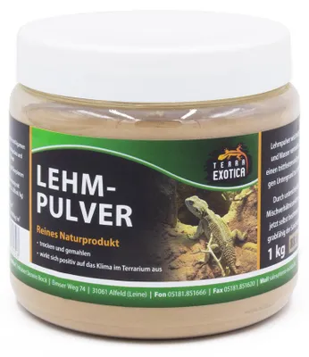 Produktbild von Lehmpulver Braun 1 kg – Natürlicher Bodengrund-Zusatz für Terrarien