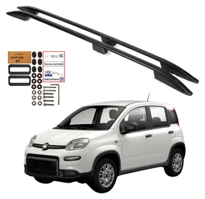 Produktbild von Dachreling FIAT PANDA ab 2012 Schwarz Aluminium Langlebig Solide