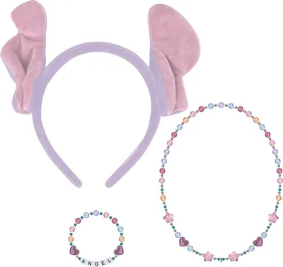 Zdjęcie produktu dla Zestaw biżuterii dla dzieci Disney Lilo & Stitch 3-częściowy zestaw z naszyjnikiem, bransoletką i pierścionkiem