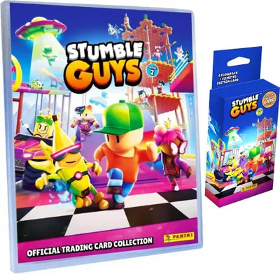 Produktbild von Panini Stumble Guys Karten Serie 2 - Sammelkarten Trading Cards - 1 Mappe + 1 Blister