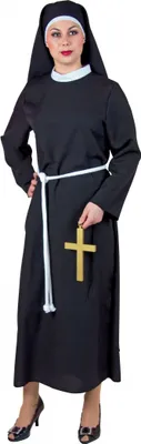 Produktbild von Nonne Kleid Haube Kordel Klosterfrau, Größe:L