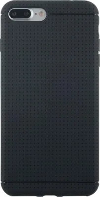 Produktbild von BigBen Connected, Weiche Hülle für Apple iPhone 7 Plus/8 Plus mit mikroperforierter Oberfläche, Schwarz
