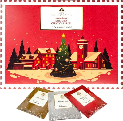 Immagine prodotto di Collezione regalo ARÔME Premium - Camomilla, Earl Grey, Tè nero con rosa