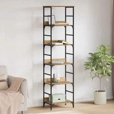 Produktbild von "Schlussverkauf" Bücherregal rechteckig - 1 pc - Büroregal mit Stauraum - Artisan-Eiche 50x33x188,5 cm Holzwerkstoff C12326