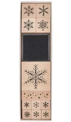 Produktbild von Stempelset Schneeflocken100% 12 Stk
