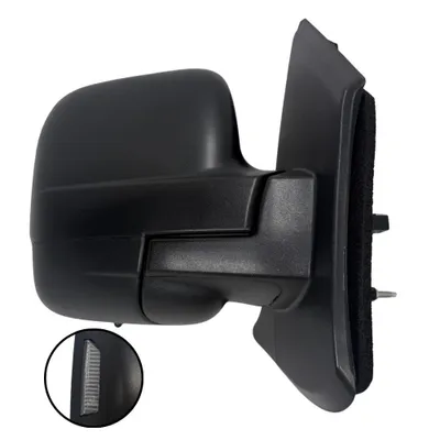 Immagine prodotto di Specchio retrovisore esterno per Renault Trafic, Opel Primastar, modelli dal 2022 al 2026. Riscaldato, regolazione elettrica, indicatori di direzione, sensore di temperatura, colore nero, connettore a 9 pin, lato destro (lato passeggero)