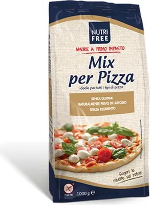 Produktbild von Nutrifree Farina Senza Glutine Mix per Pizza Mehl Glutenfrei 1kg