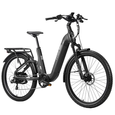 Produktbild von E‑SUVO City‑E‑Bike Fully 27,5 Zoll, 250 W Heckmotor, 70 Nm Drehmomentsensor, 48 V 15 Ah Akku, Shimano 7‑Gang, Hydraulikbremsen, Reichweite 100‑120 km