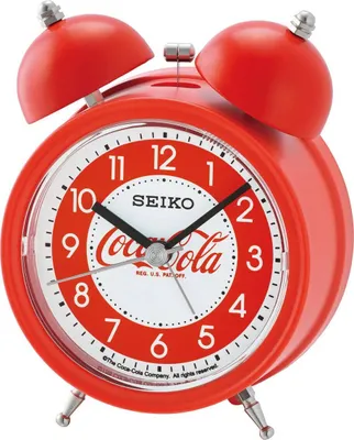 Produktbild von Seiko Wecker Kunststoff analog rot CocaCola QHK905R