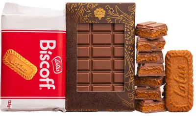 Image de Chocolat au lait caramel, biscuits Lotus, 120 g