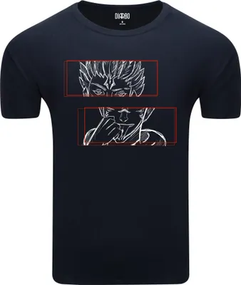 Obrázek produktu pro Diarbo pánské tričko s anime potiskem Jujutsu Kaisen Ryomen Sukuna tmavě modré velikost M