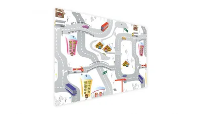 Obrázok produktu pre Allboards magnetická bezrámová kovová tabuľa s potlačou 60x40cm - ulice