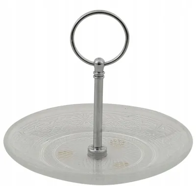 Produktbild von Styldekor Glas-Servierteller mit Griff 14cm
