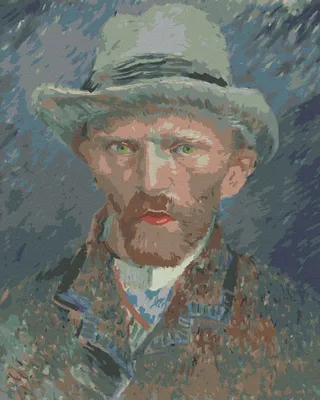 Zdjęcie produktu dla Zuty - Diamond Painting - AUTOPORTRET II (VAN GOGH), 40x50 cm, płótno na ramie