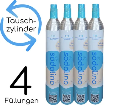 Produktbild von CO2-Zylinder | 4 x 425g (Füllung) | Tauschaktion voll gegen leer | Frist 14 Tage