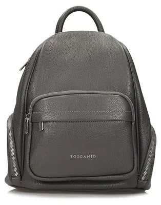 Produktbild von Toscanio E117 Eleganter Damen Rucksack Leder Grau