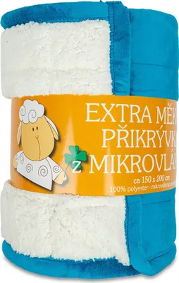 Zdjęcie produktu dla Koc z mikrofibry Owca pikowany petrol 150x200 cm