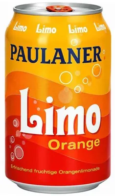 Immagine prodotto di Paulaner Limo Orange limonata gassata fruttata 330ml lattina