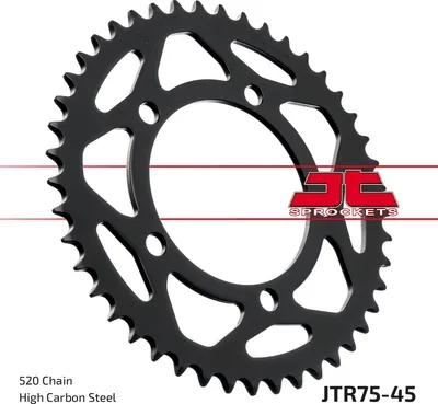 Obrázek produktu pro Ozubená kola JT Sprockets 520 45Z vnitřní průměr 110 mm kruh šroubu 130,8 mm