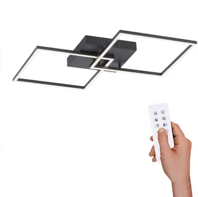 Produktbild von Leuchten Direkt LED Deckenleuchte Iven, schwarz