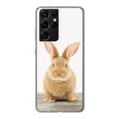 Produktbild von MuchoWow® Handyhülle Schutzhülle Hülle für Samsung Galaxy S21 Ultra Kaninchen - Babykaninchen - Tiere - Kinder - Mädchen - Jungen Silikon Softcase Handy Hülle - Mobiltelefon