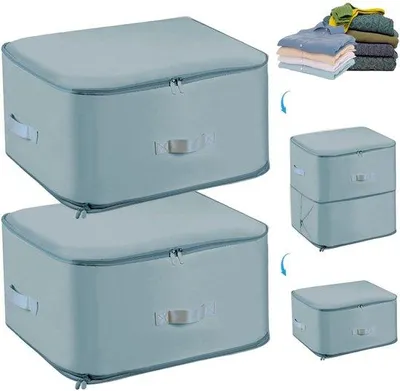 Obrázek produktu pro Skládací organizér, 54 x 42 x 30 cm, šedý, úspora místa