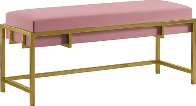 Produktbild von BETTSO LAMO 100 Glamour Style Bank - rosa mit goldenem Rahmen