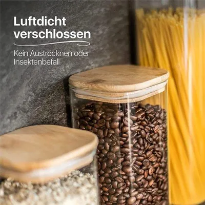 Produktbild von Luftdichte Vorratsdosen - Küchenbehälter - Verschlussdoos - Vorratsboxen