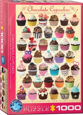 Produktbild von 1000 Teile Puzzle - Puzzle - Schokoladen Cupcakes + DeLuxe 3er Set Puzzle Zubehör
