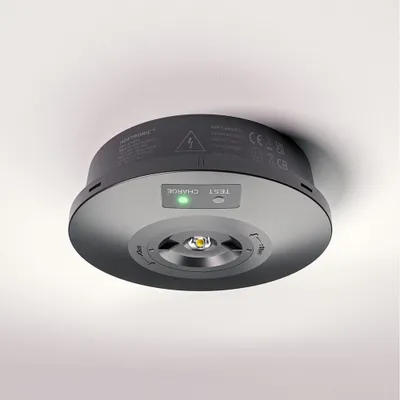 Produktbild von hoftronic LED Aufbaustrahler Notbeleuchtung 3W 280lm IP65 Schwarz 6500K