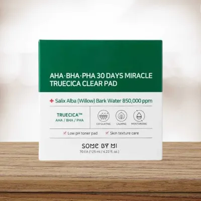 Produktbild von SOME BY MI AHA BHA PHA 30 Tage Miracle Truecica Clear Pad 70 Stück - Säurepads