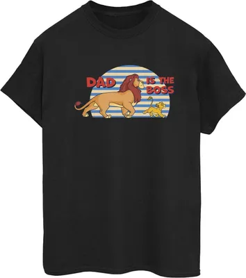 Produktbild von Disney - "The Lion King Dad Boss" T-Shirt für Damen BI29547 (L) (Marineblau)