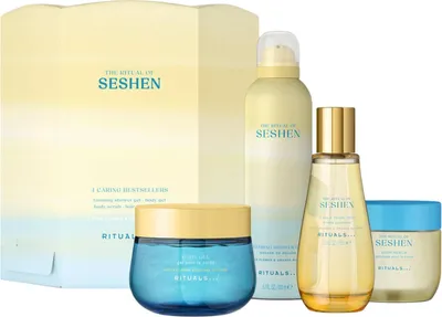 Produktbild von Rituals Seshen Set Body Gel 200ml/Foaming Shower Gel 200ml/Body Scrub 150gr/Hair & Body Mist 100ml 650ml