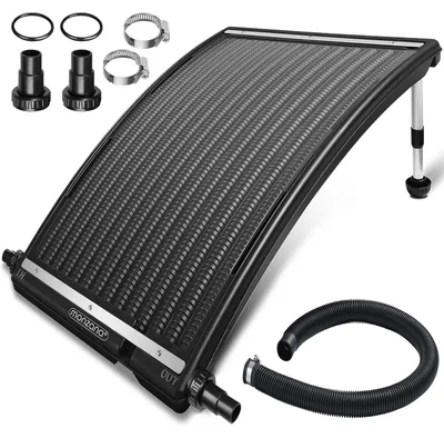 Produktbild von MONZANA® Sonnenkollektor Pool 112x55x14cm 10000 L/h Höhenverstellbar 32/38mm Anschluss UV-Beständig Erweiterbar Poolheizung Solar Heizung Wasser