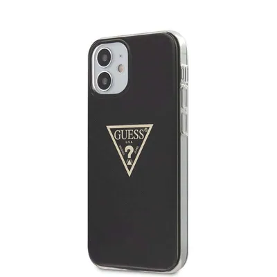 Image de Guess Metallic Triange - Étui iPhone 12 Mini (noir)