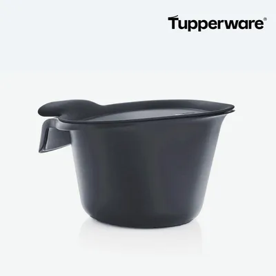 Produktbild von Tupperware Adretto Komposteimer, dreieckig, mit Auflagendeckel, aus recyceltem Material