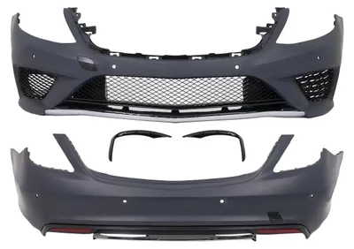 Imagen del producto de Kit de carrocería para Mercedes Clase S W222, modelo 2013-06.2017, diseño S63, incluye parachoques delantero y rejilla inferior.