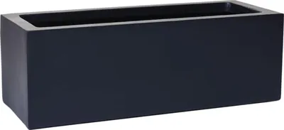 Image de VIVANNO Bac à fleurs en fibre de verre FLOBO Bac, anthracite mat - 45x17x15 cm