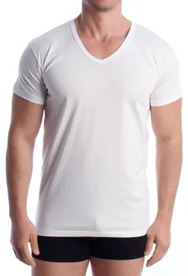 Imagen del producto de Camiseta de algodón para hombre, manga corta, modelo Q1004