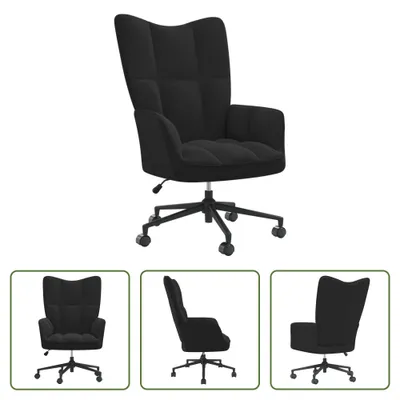 Obrázek produktu pro The Living Store Křeslo Relax black velvet
