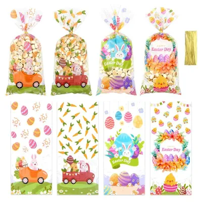 Imagen del producto de Bolsas de celofán para Pascua, paquete de 100 unidades