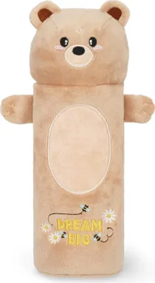 Produktbild von LEGAMI - Super weiches Federmäppchen, Teddy Bear-Motiv, weiches Federmäppchen, Karton mit Malvorlage inklusive, 100% Polyester, Super Soft Pencil Case.