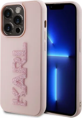 Immagine prodotto di Karl Lagerfeld Klhcp15X3Dmbkcp Custodia rigida per Iphone 15 Pro Max 6.7 Różowy/Rosa 3D Gomma Glitter Logo
