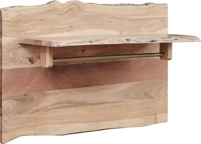 Image de MASSIVMOEBEL24 | Portemanteau 100x32 Acacia laqué Bois naturel PURE ACACIA #715