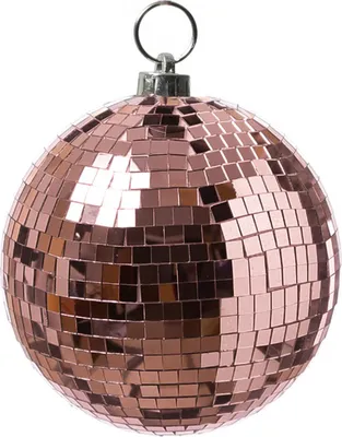 Produktbild von Spiegelkugel 15cm - Discokugel - Echtglas - 10x10mm Spiegel - kupfer