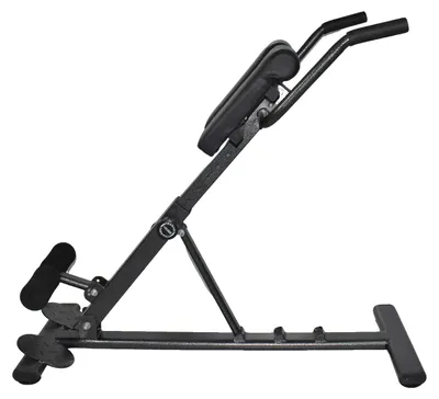 Produktbild von Klappbarer Römischer Stuhl, Höhenverstellbar, Multifunktionale Fitnessbank, schwarz