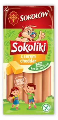Zdjęcie produktu dla Sokoliki z serem cheddar 130gSokołów
