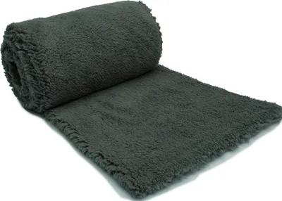 Obrázok produktu pre Minky Sherpa Lamb Faux Fur Graphite 50x160 cm