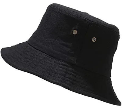 Produktbild von Fischerhut Sommerhut Outdoor Faltbar Damen Herren Schwarz Baumwolle Einheitsgröße